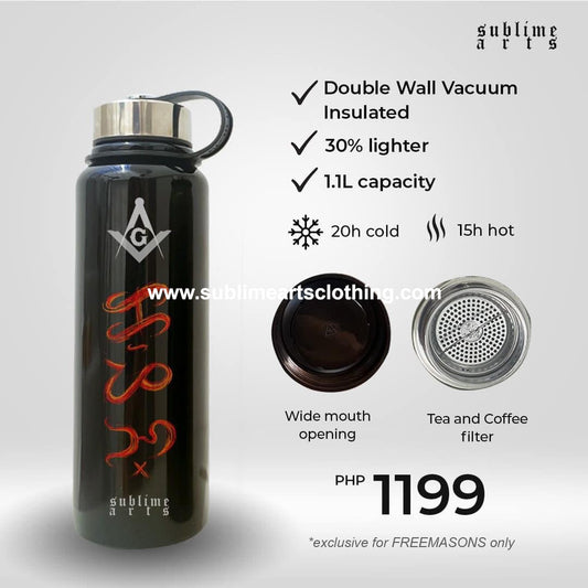 TRAVEL FLASK 1.1L (JET BLACK)