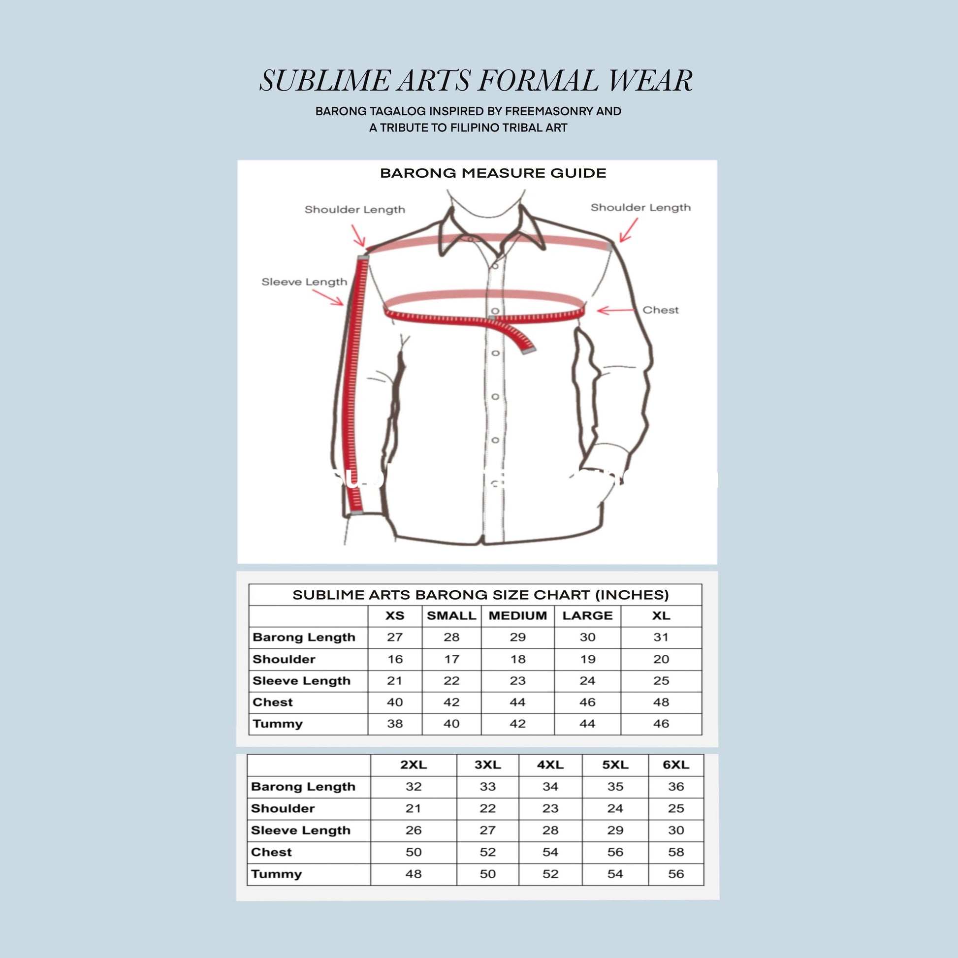PREMIUM MASONIC BARONG TAGALOG Elias